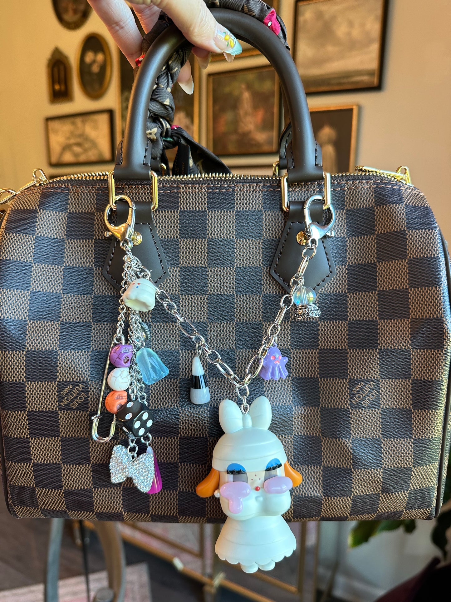 Monster Tears (Lady Mummy) Bag Chain and Charm Combo