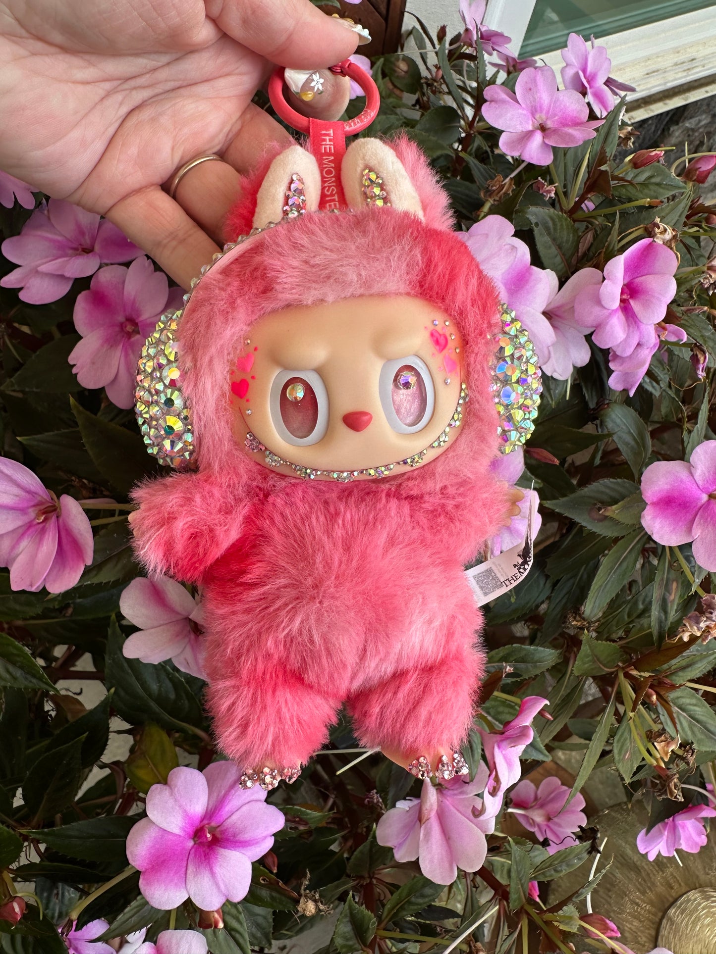Custom Crystal “Love” Labubu