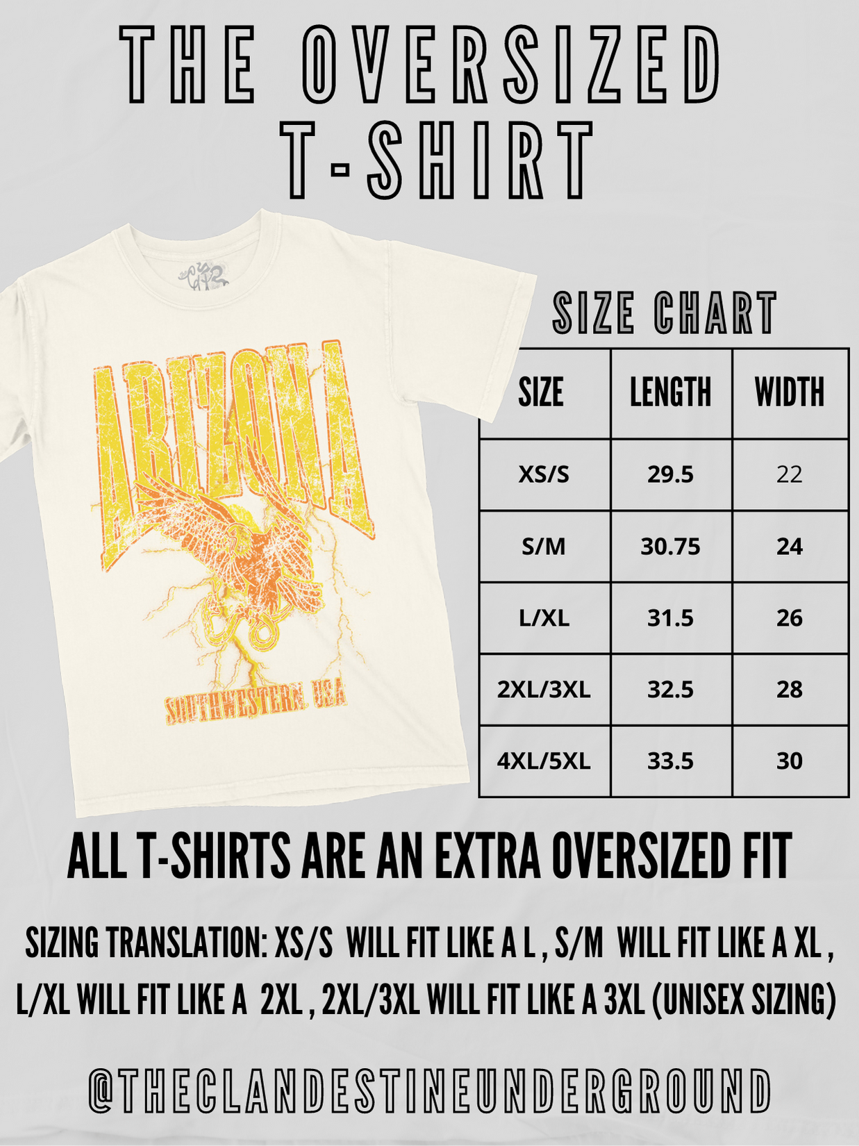 Extra Dirty Martini, Summer Oversized T-Shirt: Ivory / S/M